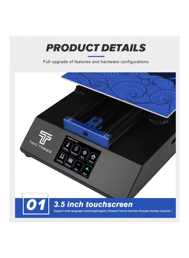 Two Trees - Bluer 3D Printer Black/Blue - Image 1