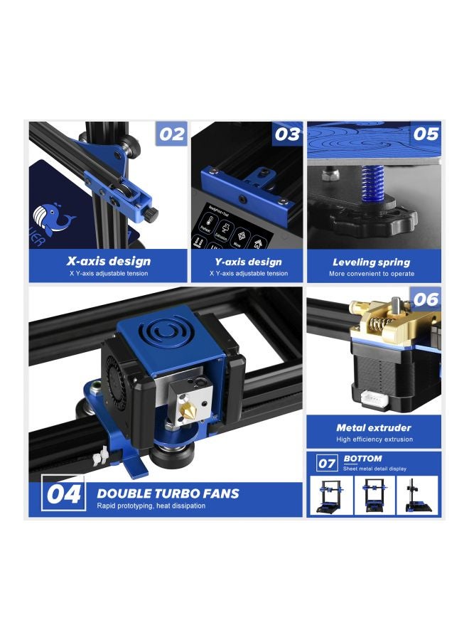 Two Trees - Bluer 3D Printer Black/Blue - Image 1
