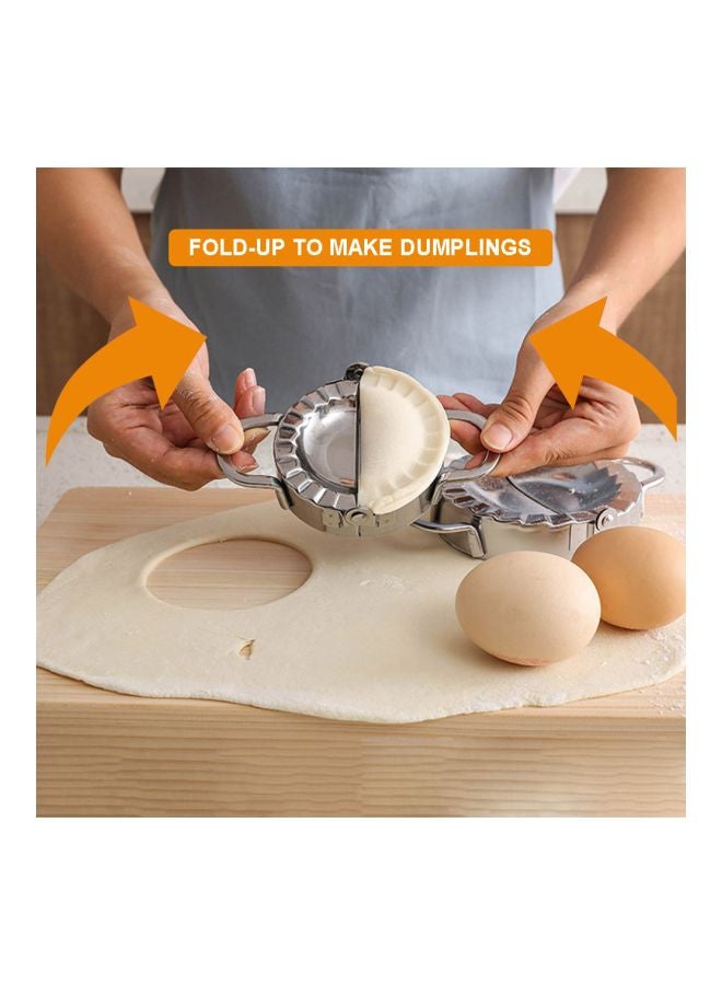 قطاعة عجين على شكل دائرة لصنع العجين فضي 15.00x3.00x11.00سم - Image 5