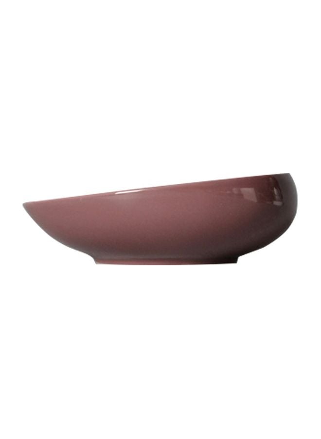 Shallow Porcelain Soup Plate Shinny Purple 21cm  - Image 2