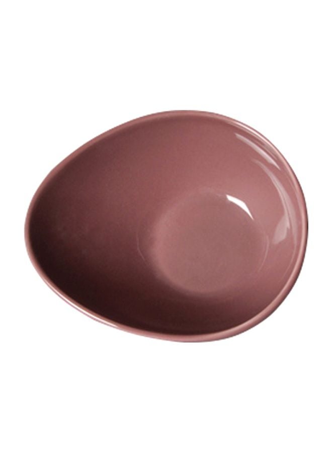 Shallow Porcelain Dessert Bowl Shinny Purple 18cm  - Image 1
