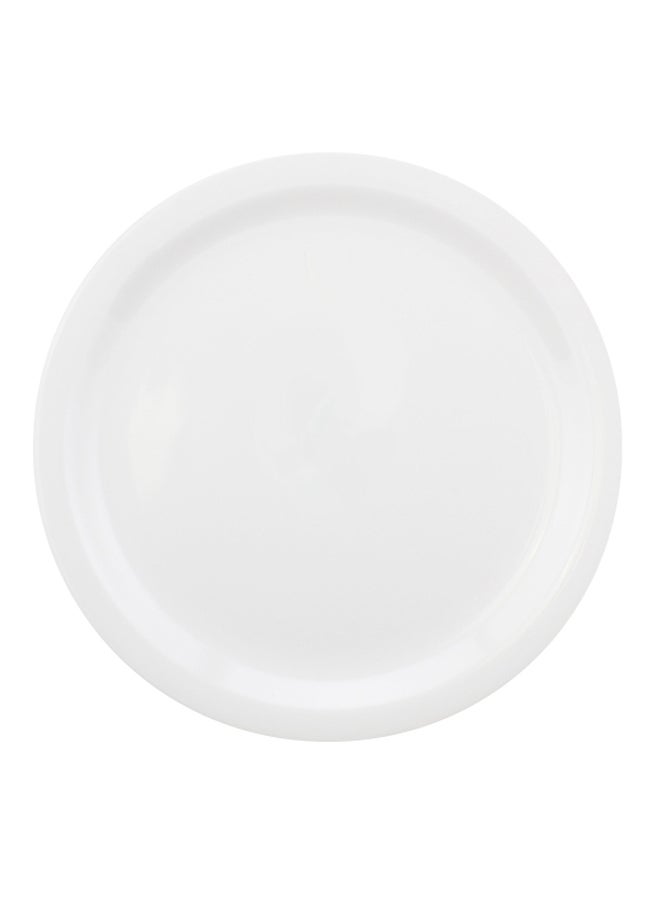 Shallow Porcelain Dinner Plate White 28centimeter 