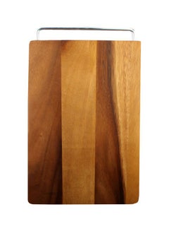 BILLI Wooden Cutting Board Beige/Brown/Silver 14x9inch  - Image 1