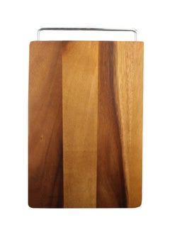 Wooden Cutting Board Beige/Brown/Silver 16x10inch