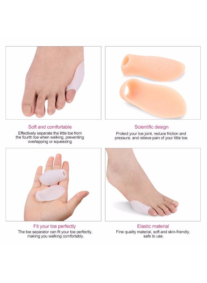 Pair Of Little Toe Protector Bunion Corrector Pad Pink - Image 4