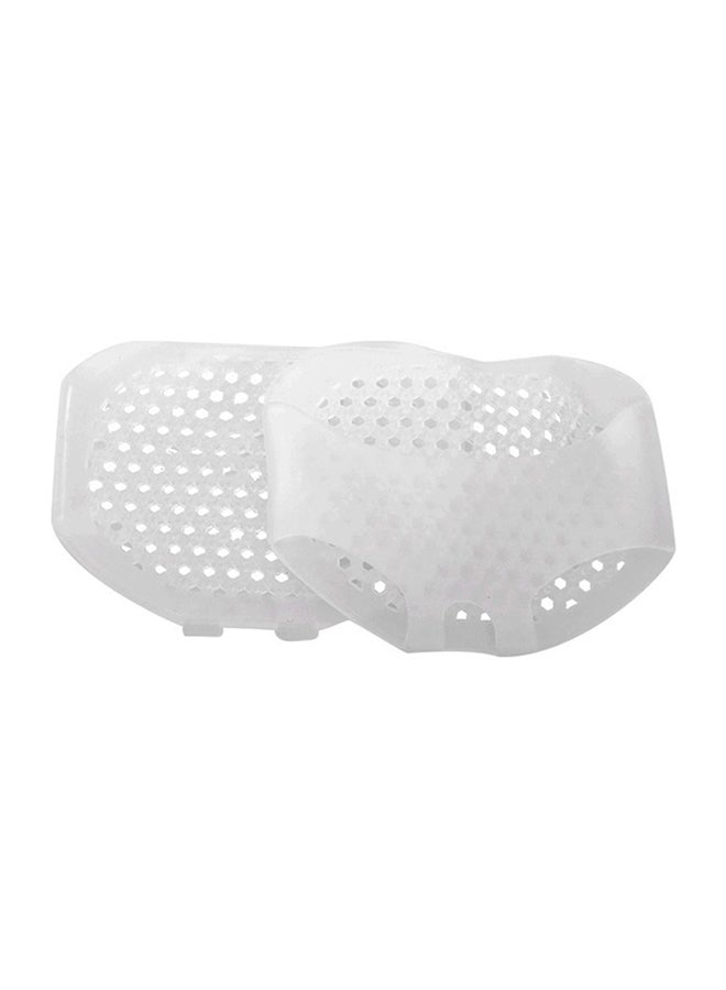 2 -Piece Siliconen Gel Inlegzolen Voorvoet Pad White - Image 1
