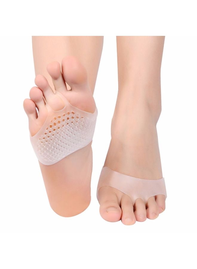 2 -Piece Siliconen Gel Inlegzolen Voorvoet Pad White - Image 3