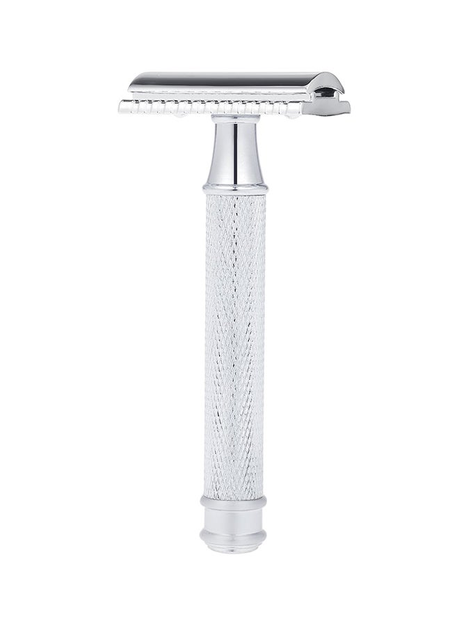 Double Edge Stainless Steel Safety Razor Silver - Image 1