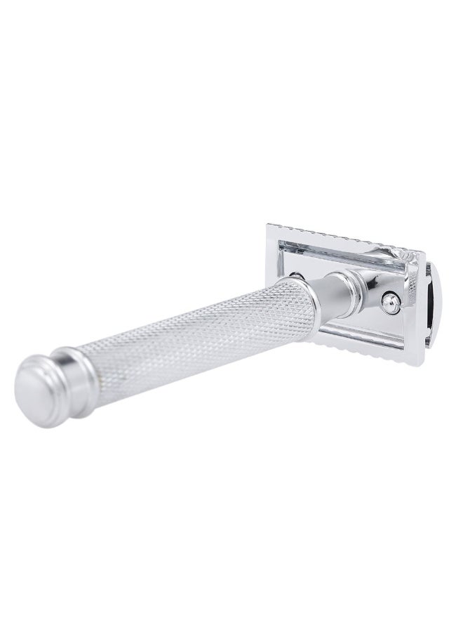 Double Edge Stainless Steel Safety Razor Silver - Image 2