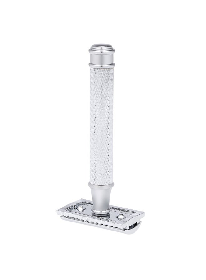 Double Edge Stainless Steel Safety Razor Silver - Image 3