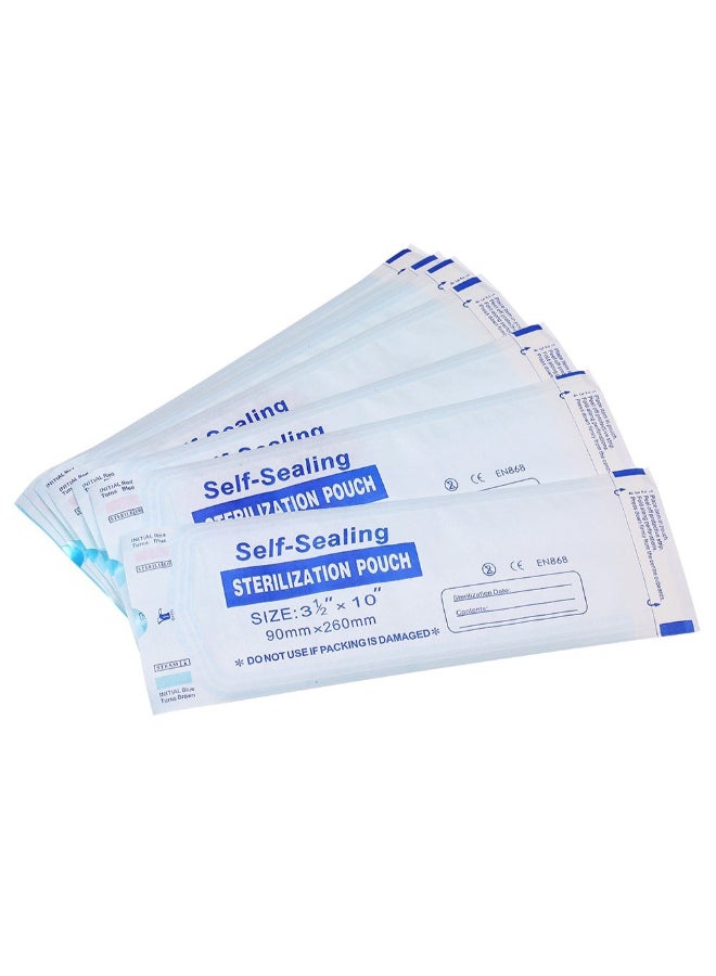 Generic - 200-Piece Self Sealing Sterilization Pouch White/Blue - Image 1