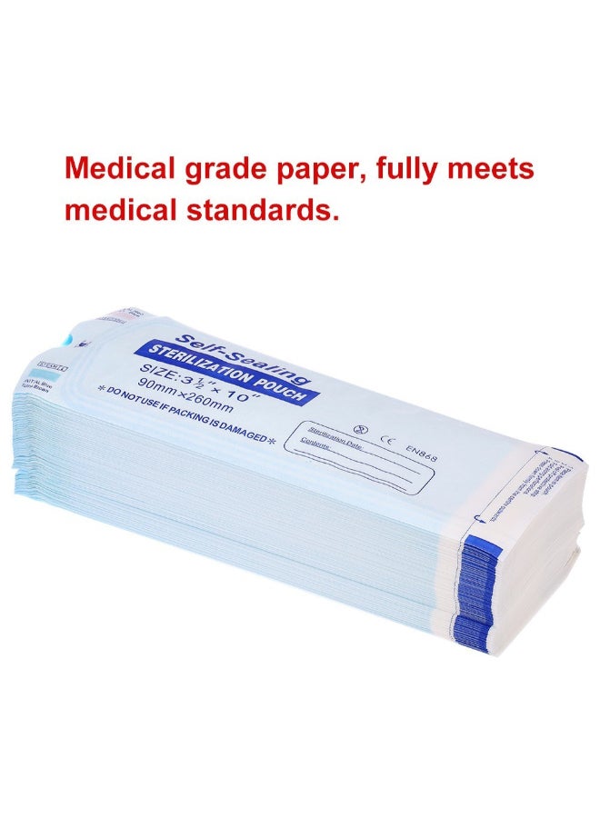 Generic - 200-Piece Self Sealing Sterilization Pouch White/Blue - Image 1