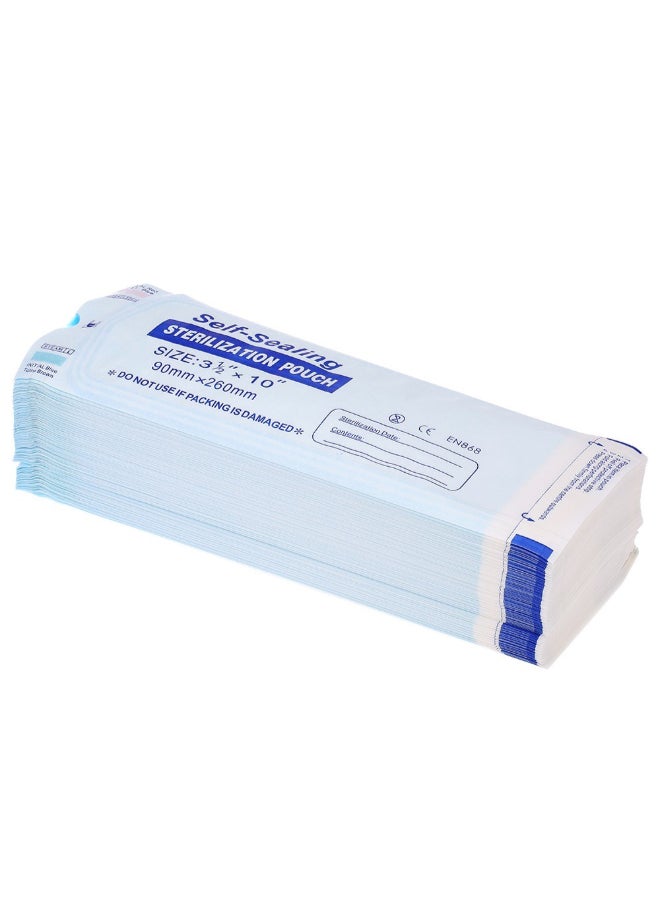 Generic - 200-Piece Self Sealing Sterilization Pouch White/Blue - Image 1