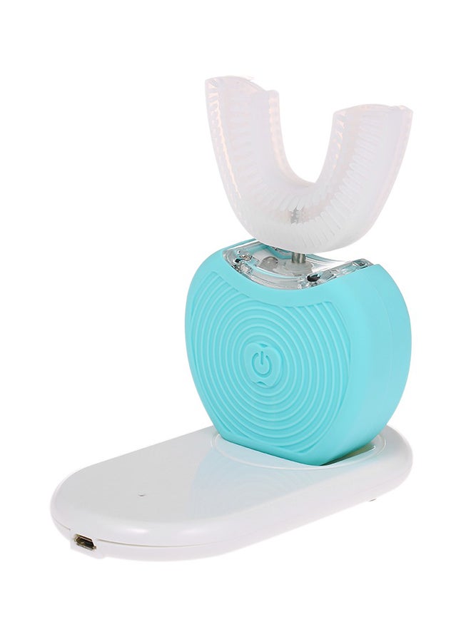 U-Type Automatic Electric Toothbrush Blue/White - Image 1