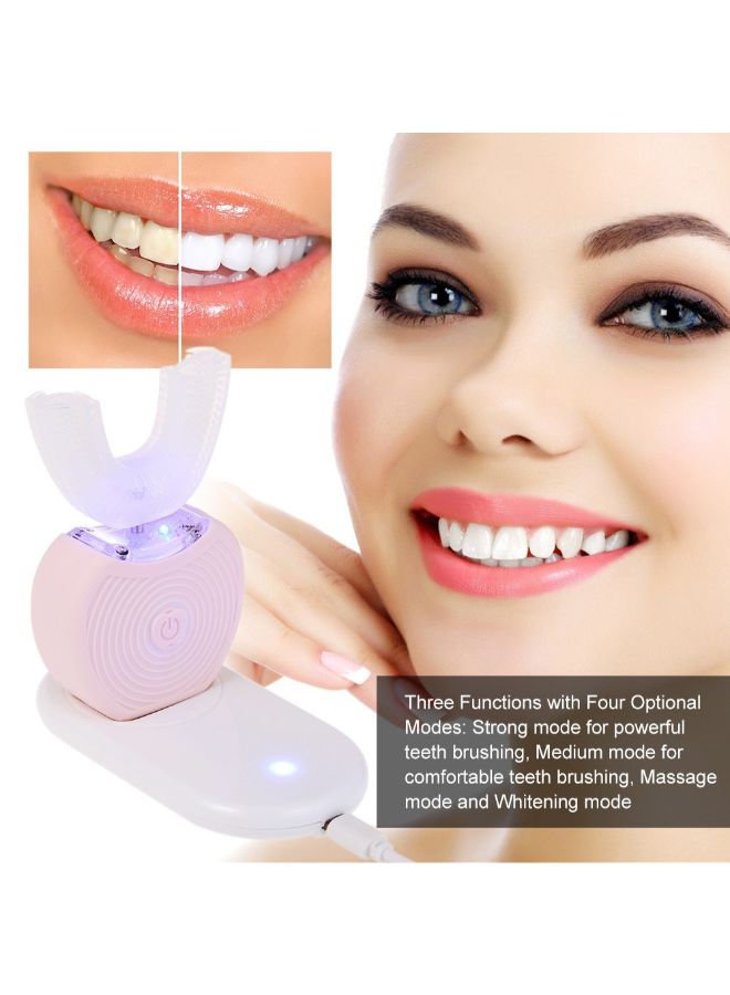 U-Type Automatic Electric Toothbrush Blue/White - Image 3