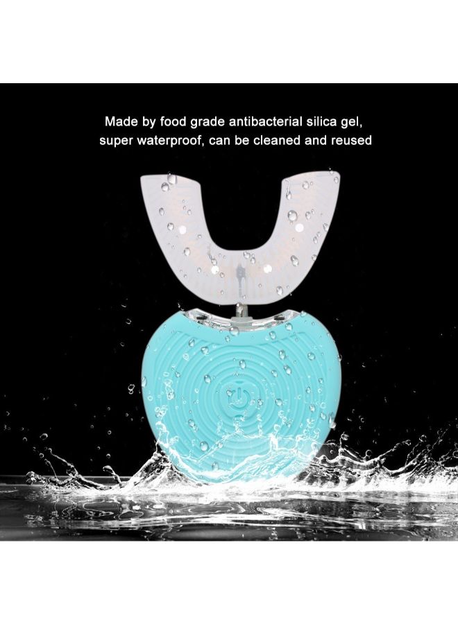 U-Type Automatic Electric Toothbrush Blue/White - Image 4