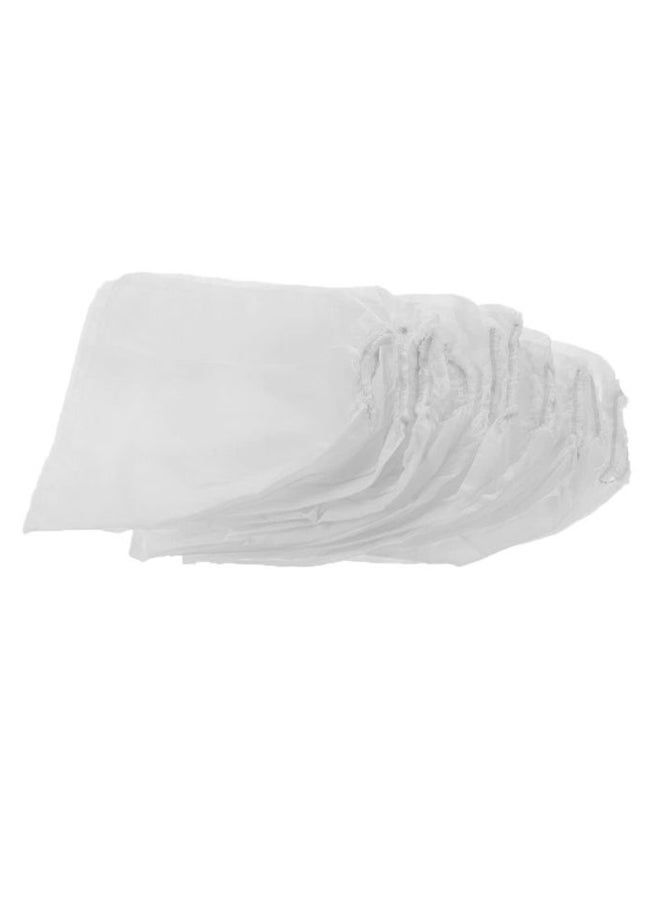 10-Piece Non-Woven Replacement Bag Set For Nail Art Dust Suction White - Image 1