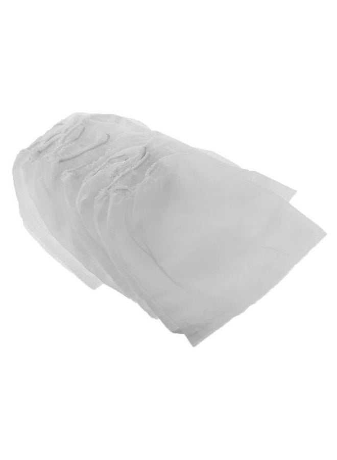 10-Piece Non-Woven Replacement Bag Set For Nail Art Dust Suction White - Image 2