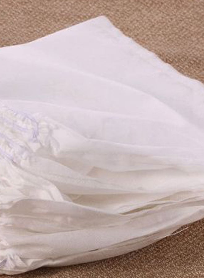 10-Piece Non-Woven Replacement Bag Set For Nail Art Dust Suction White - Image 3