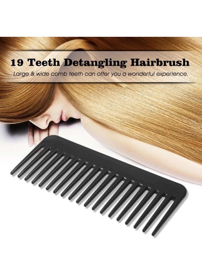 Heat-Resistant Large Wide Tooth Comb Black - Image 3