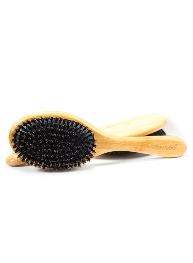 Bluezoo Anti-Static Hair Scalp Paddle Hairbrush Beige/Black - Image 2