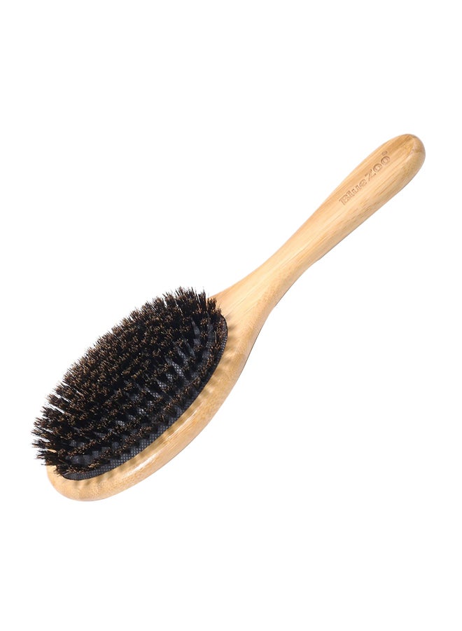 Bluezoo Anti-Static Hair Scalp Paddle Hairbrush Beige/Black - Image 1