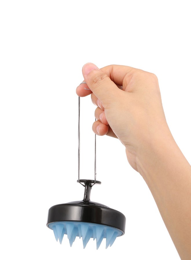 Hair Cleaning Shampoo Brush Black/Blue - Image 2