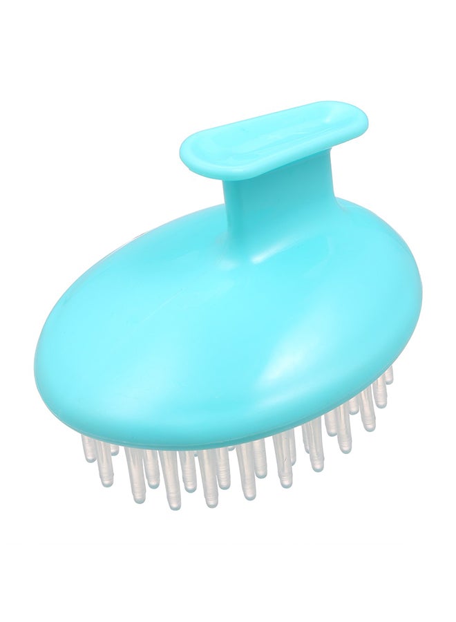 Generic Silicone Shower Bath Scalp Massage Hairbrush Blue - Image 1