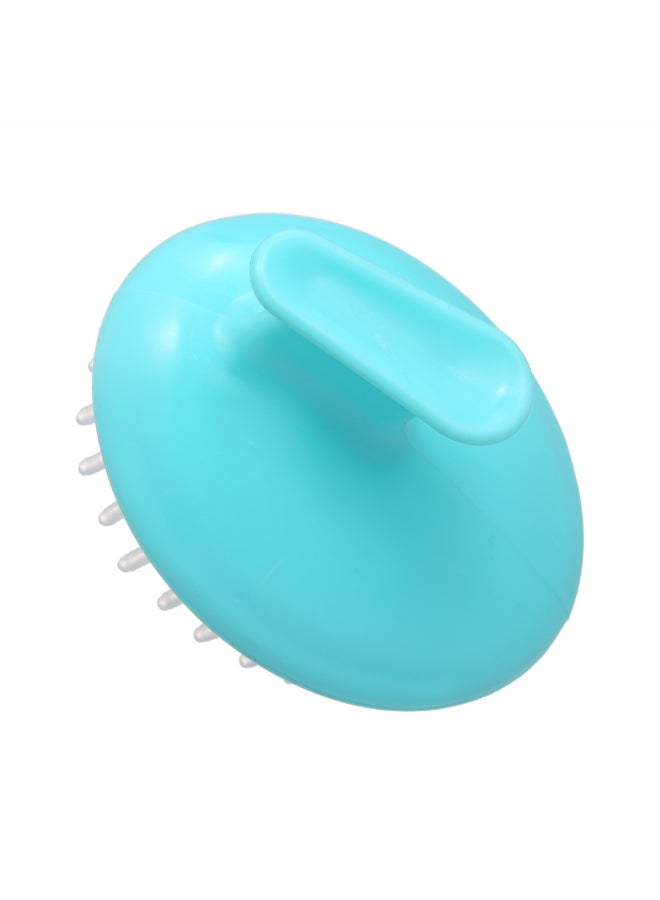 Generic Silicone Shower Bath Scalp Massage Hairbrush Blue - Image 2