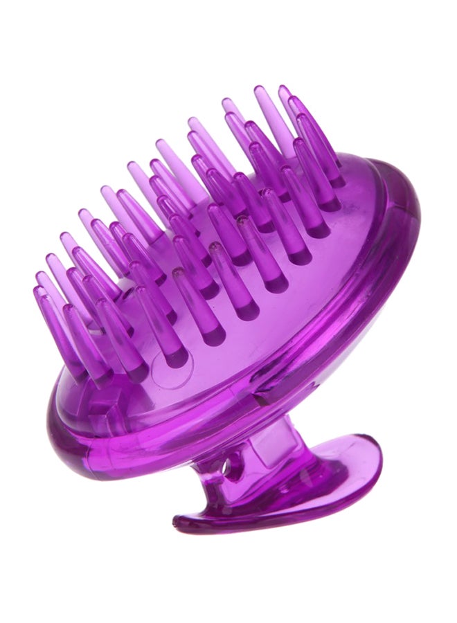 Silicone Shower Bath Scalp Massage Hairbrush Purple - Image 1