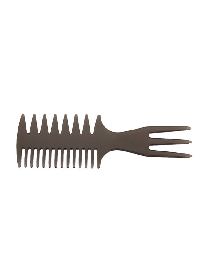 Three-Sided Insert Afro Hair Pick Comb Dark grey - Image 2