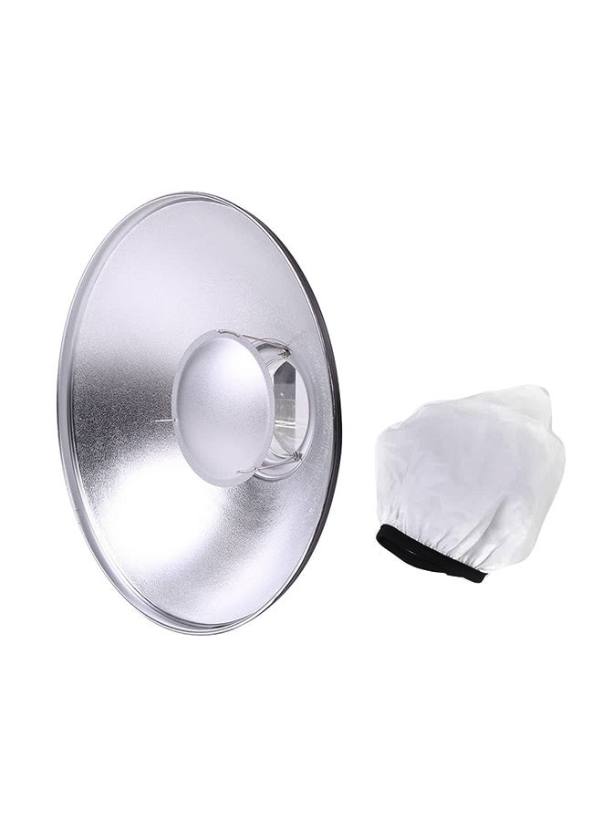 Photography Flash Diffuser 41cm Silver/White  - Image 1