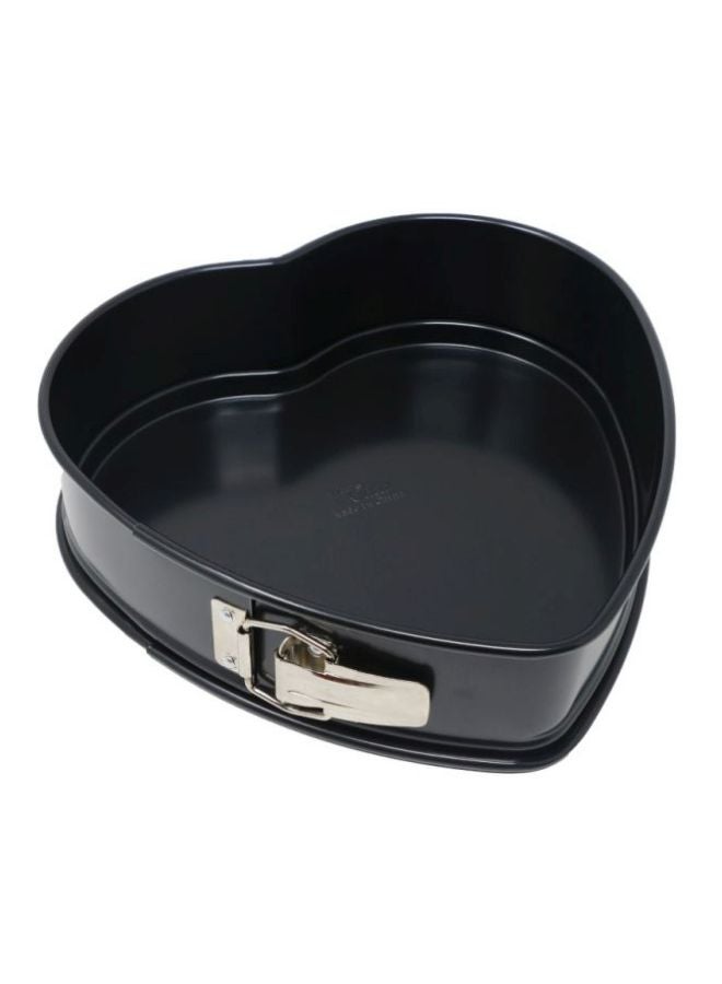 Stainless Steel Heart Shaped Cake Springform Black 10inch