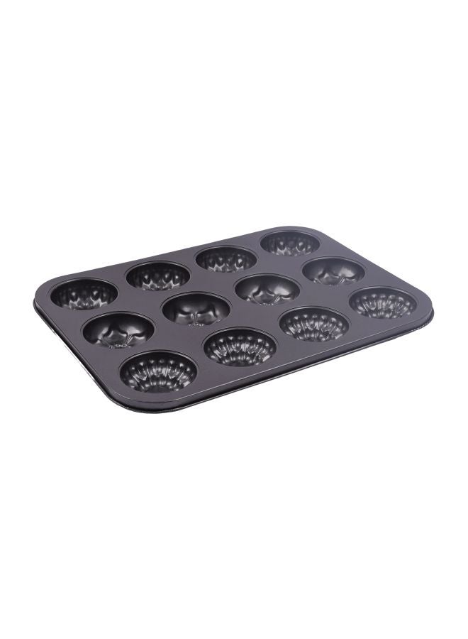 Non-Stick  Baking Cup Cake Mould Black 35x26.5x3cm - Image 1