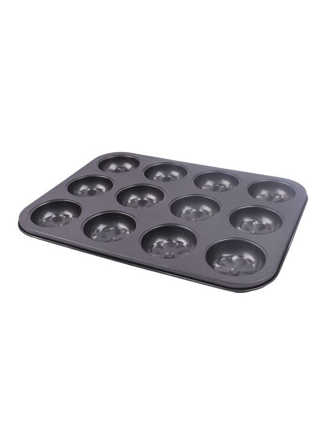 Non-Stick  Baking Cup Cake Mould Black 35x26.5x3cm - Image 1