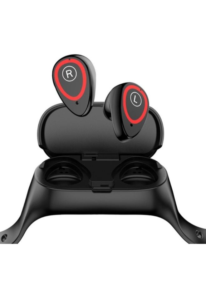 ليمفو سوار لتتبع اللياقة البدنية M1 مع سماعة أذن بلوتوث أسود - Image 2