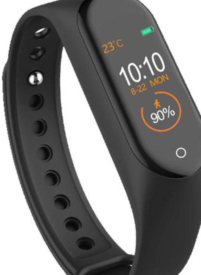 M4 Heart Rate Monitor Sports Fitness Tracker Black  - Image 2