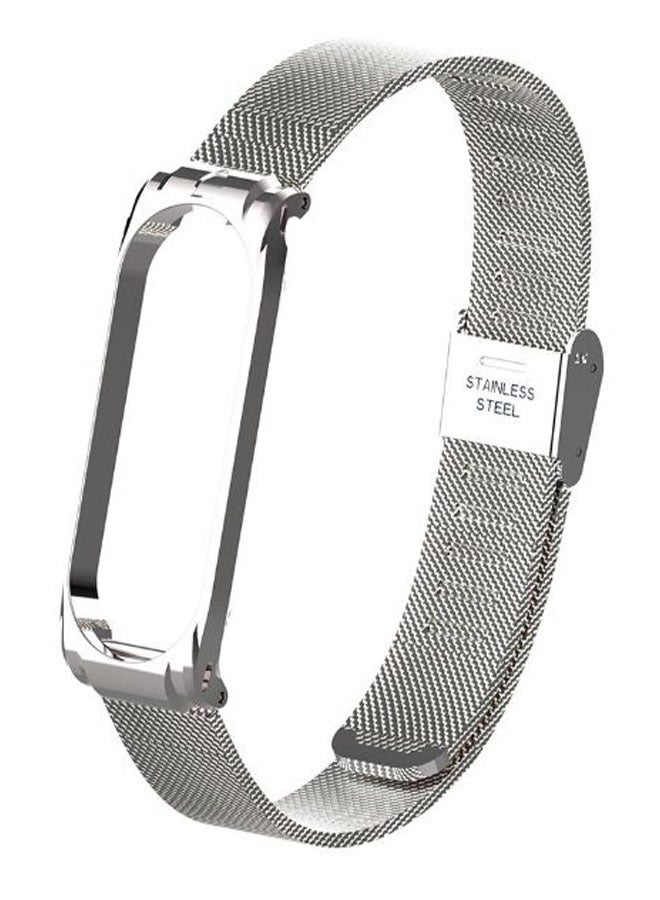 Replacement Fitness Tracker Band For Xiaomi Mi Silver  - Image 1