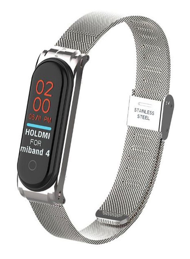 Replacement Fitness Tracker Band For Xiaomi Mi Silver  - Image 2