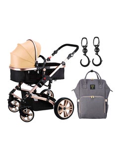 TEKNUM 3 In 1 Pram Stroller With Sunveno Diaper Bags Grey And Hooks - Multicolour  - Image 1