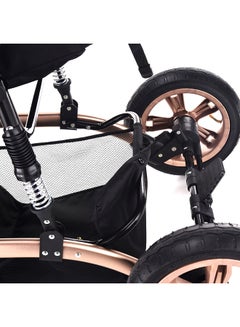 TEKNUM 3 In 1 Pram Stroller With Sunveno Diaper Bags Grey And Hooks - Multicolour  - Image 2