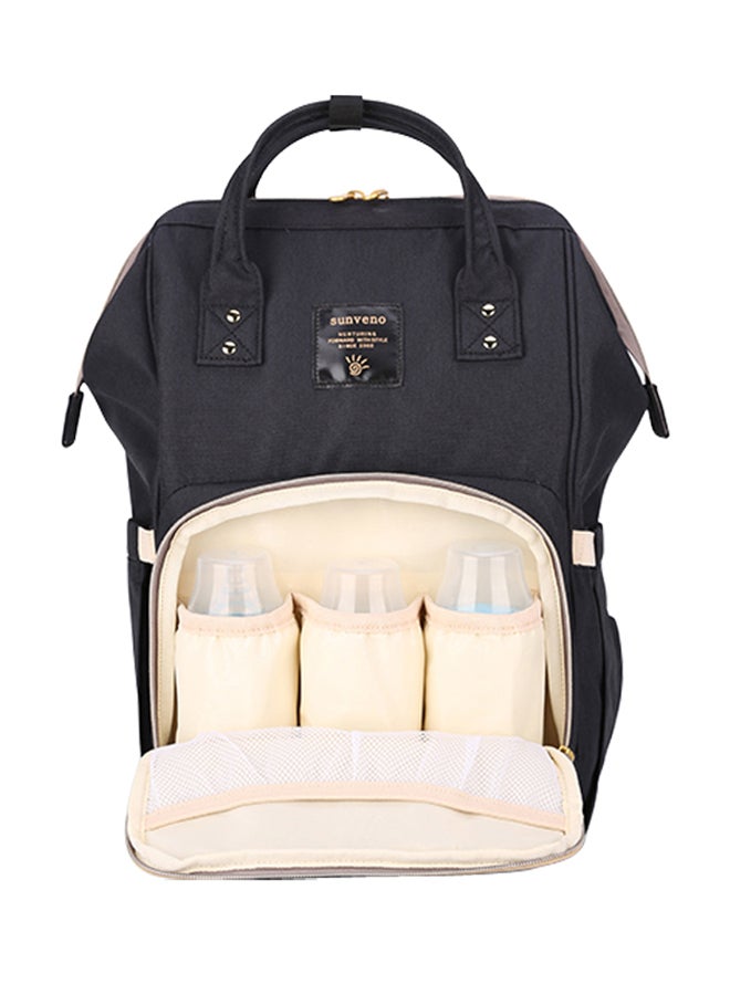3 In 1 Pram Stroller With Sunveno Diaper Bag Black And Hooks - Multicolour