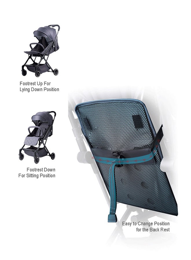 تيكنوم عربة أطفال ترافيل لايت SLD مع منظم عربة أطفال وحقيبة من صن فينو - متعدد الألوان - Image 2