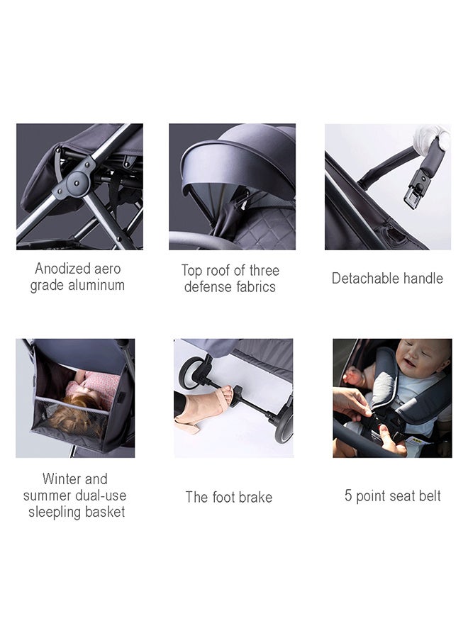 تيكنوم عربة أطفال ترافيل لايت SLD مع منظم عربة أطفال وحقيبة من صن فينو - متعدد الألوان - Image 3