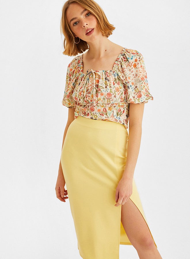 OXXO Cropped Blouse Multicolour  - Image 1