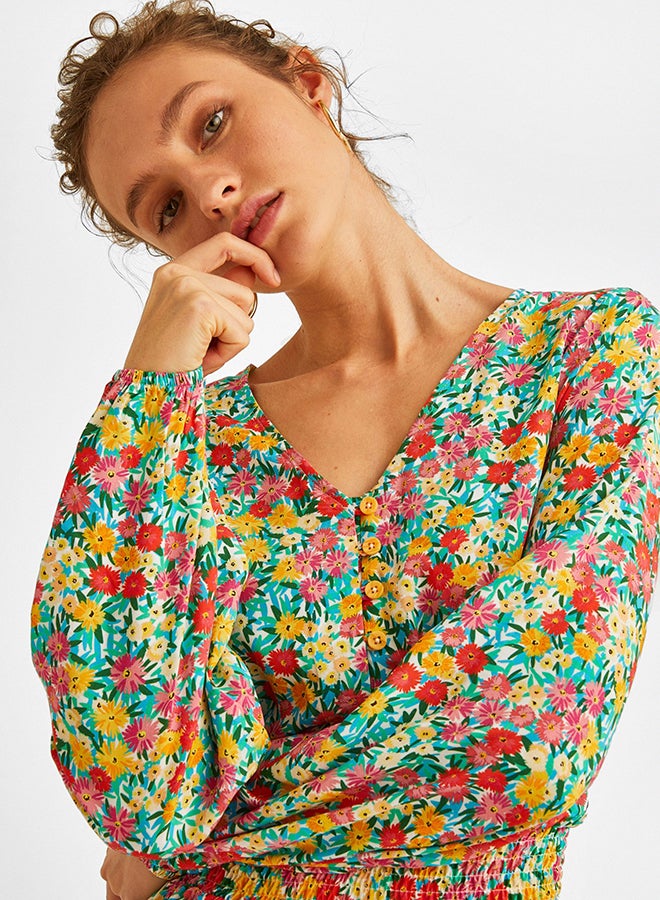 OXXO Floral Dress Multicolour  - Image 3