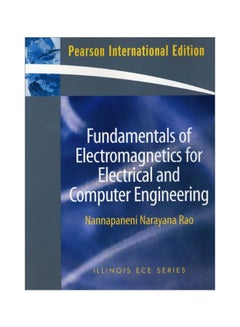 Fundamentals Of Electromagnetics Paperback English by Narayana Rao - 39630 