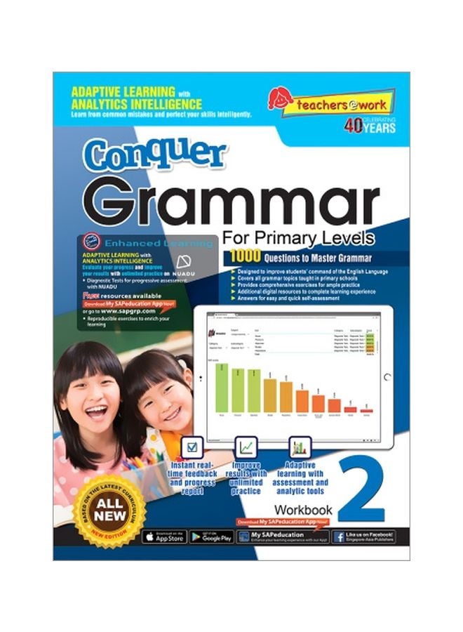Conquer Grammar Workbook 2 Hardcover English by J. Lee