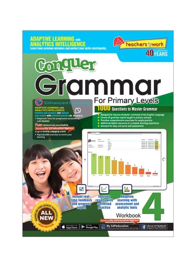 Conquer Grammar Workbook 4 hardcover english