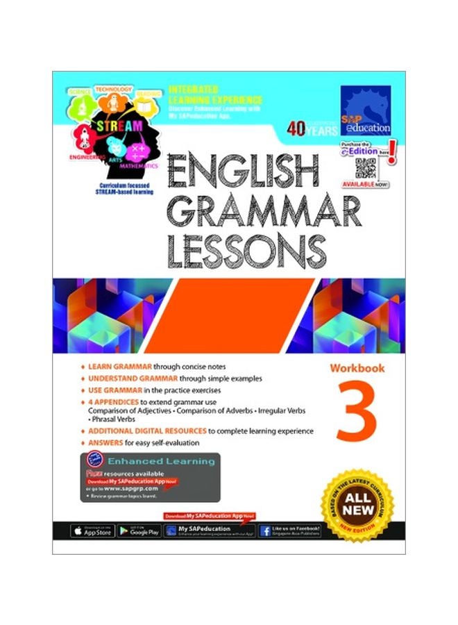English Grammar Lessons Workbook 3 Hardcover English by Peter Yam